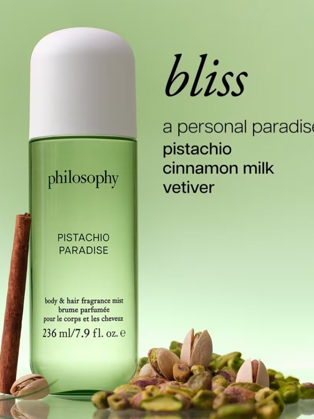 Philosophy Hair & Body Perfume Mist Pistachio Paradise - Picture 2 of 3